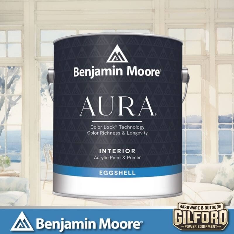 Benjamin Moore Aura Interior Paint Eggshell | Gilford Hardware 