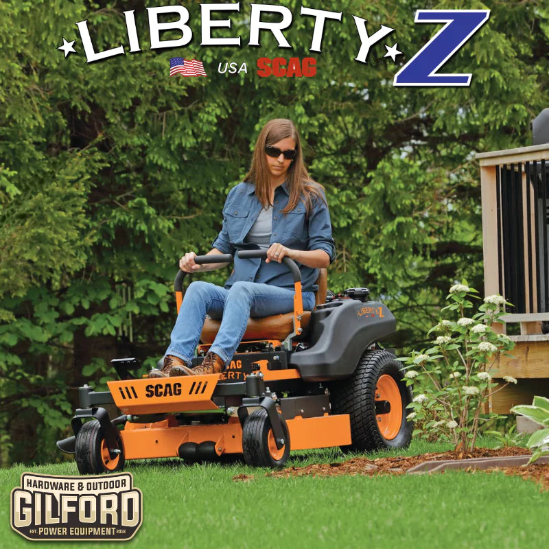 2024 Scag Liberty-Z Zero-Turn Ride-On Lawn Mower, 36", 42", 48", or 52" Hero Cutter Deck, Special Order