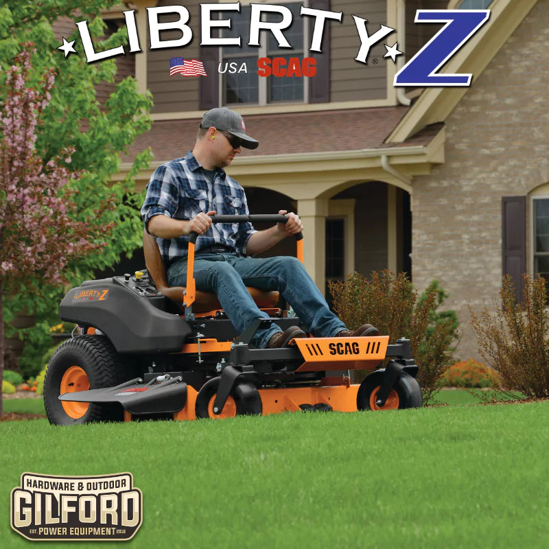 2024 Scag Liberty-Z Zero-Turn Ride-On Lawn Mower, 36", 42", 48", or 52" Hero Cutter Deck, Special Order