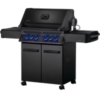 Thumbnail for Napoleon PHANTOM PRESTIGE 500 6-Burner - Liquid Propane Grill Satin Black with Infrared Side & Rear Burners 80,000 BTU P500RSIBPK-3-PHM