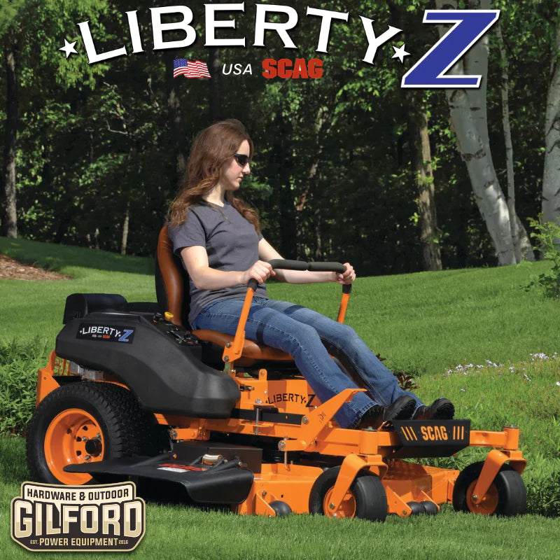 2024 Scag Liberty-Z Zero-Turn Ride-On Lawn Mower, 36", 42", 48", or 52" Hero Cutter Deck, Special Order