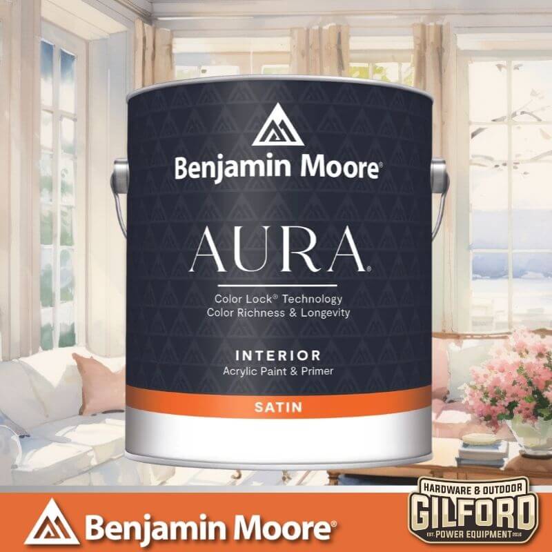 Benjamin Moore Aura Interior Paint Satin | Gilford Hardware 