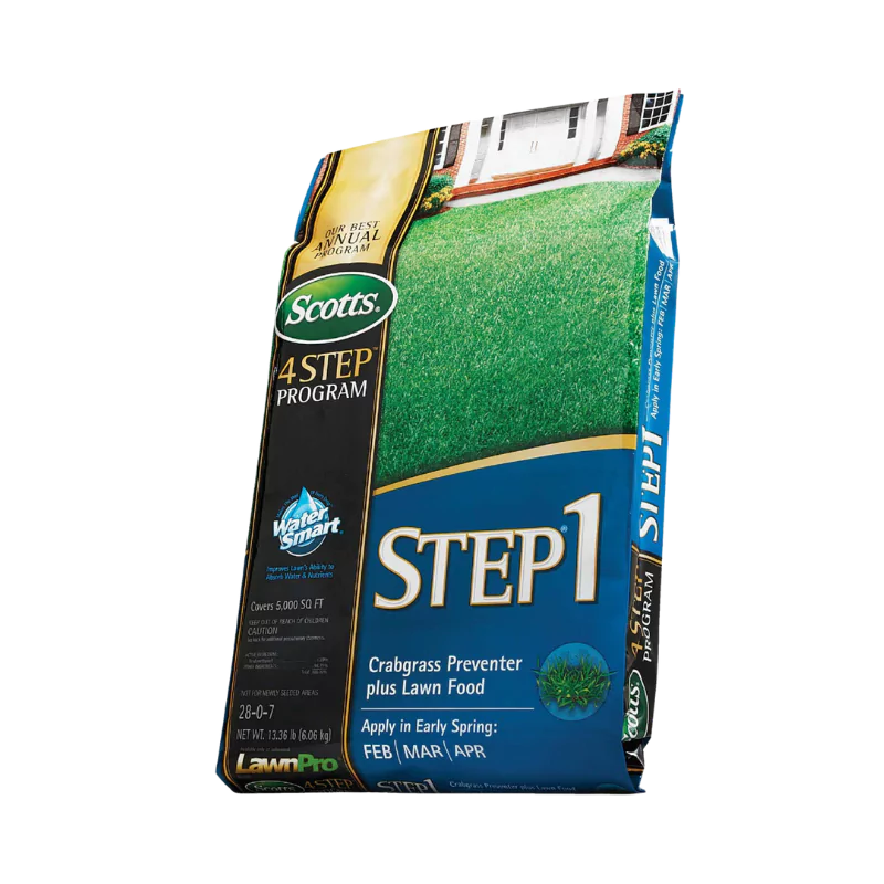 Scotts Step 1 Lawn Fertilizer Crabgrass Preventer Plus Lawn Food (28-0-7) 5,000 sq. ft.