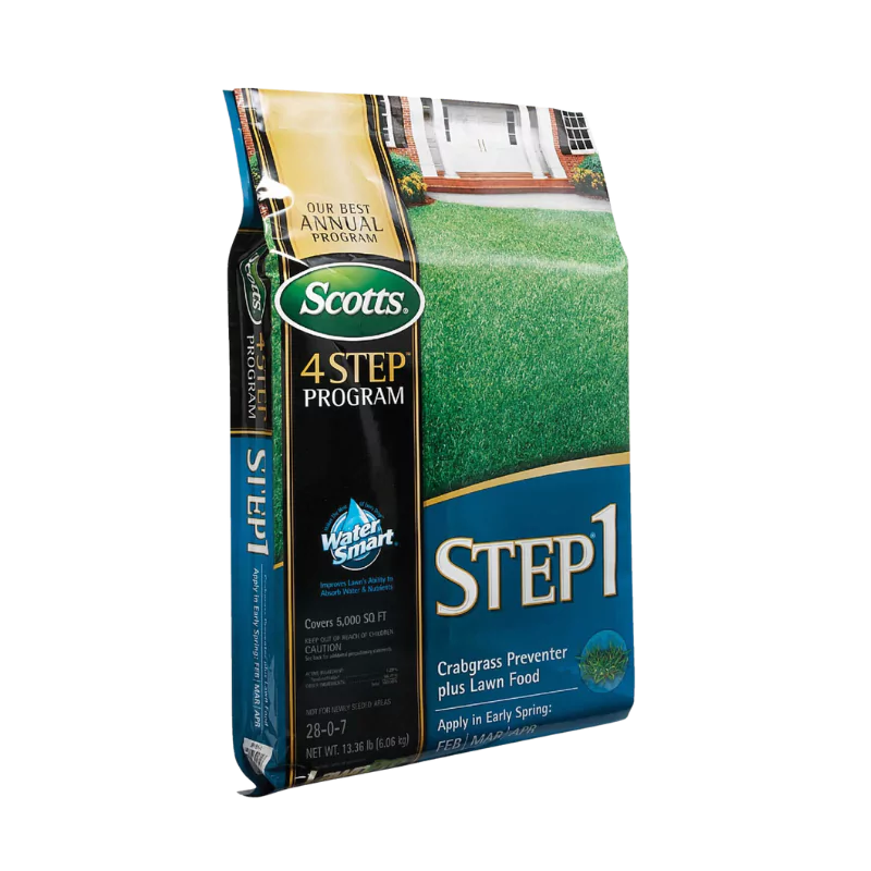 Scotts Step 1 Lawn Fertilizer Crabgrass Preventer Plus Lawn Food (28-0-7) 5,000 sq. ft.