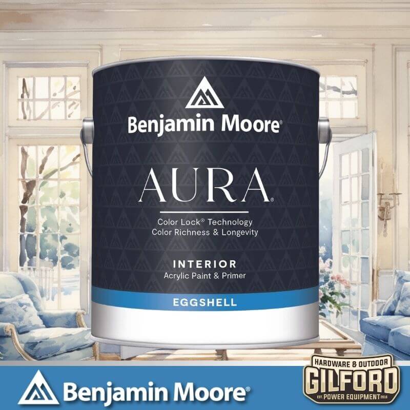 Benjamin Moore Aura Interior Paint Eggshell | Gilford Hardware 