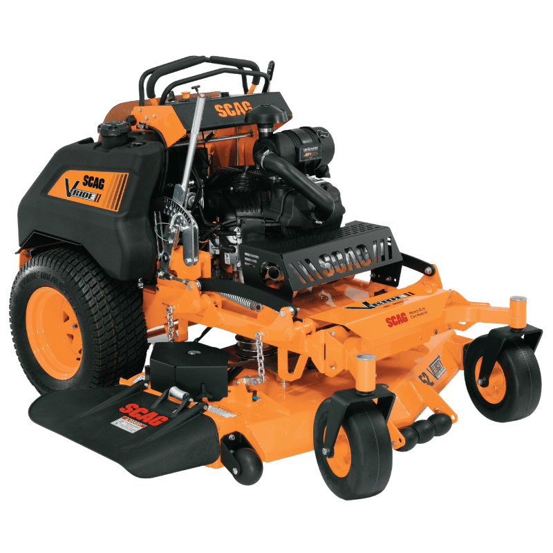 2024 Scag V-Ride II Zero-Turn Stand-On Lawn Mower, 32"-36" Advantage Deck or 48"-61" Velocity Plus Cutter Deck, Special Order