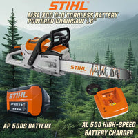 Thumbnail for STIHL MSA 300 C-O Cordless Battery Powered Chainsaw 18