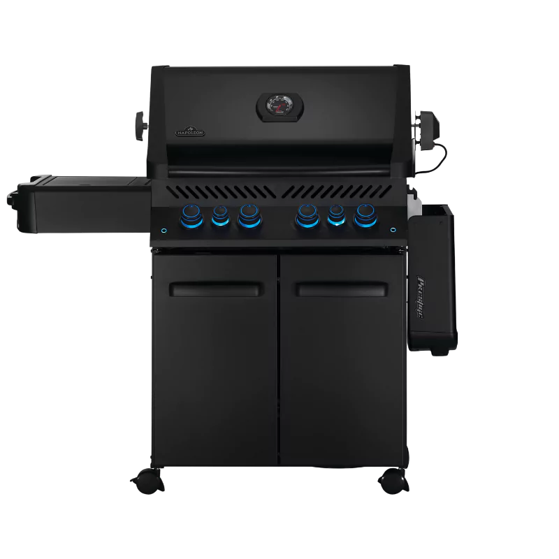 Napoleon PHANTOM PRESTIGE 500 6-Burner - Liquid Propane Grill Satin Black with Infrared Side & Rear Burners 80,000 BTU P500RSIBPK-3-PHM