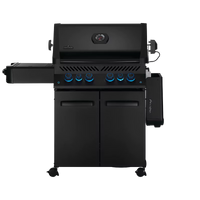 Thumbnail for Napoleon PHANTOM PRESTIGE 500 6-Burner - Liquid Propane Grill Satin Black with Infrared Side & Rear Burners 80,000 BTU P500RSIBPK-3-PHM