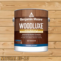 Thumbnail for Benjamin Moore Woodluxe Oil-Based Waterproofing Exterior Translucent Stain and Sealer Natural (ES-10) Gallon