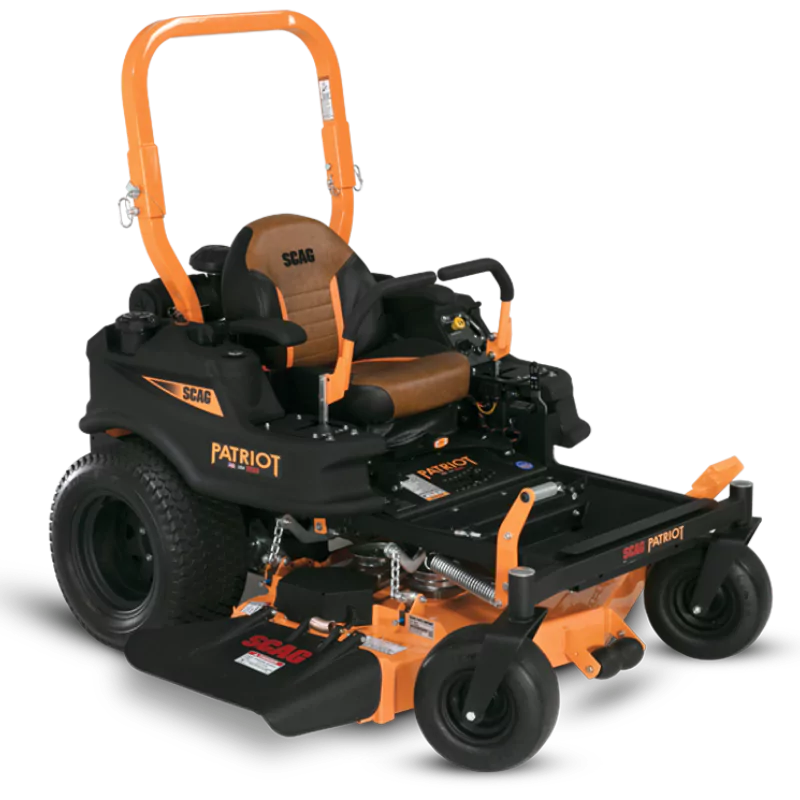 Scag Patriot Zero Turn Ride On Lawn Mower With 52-Inch Hero Cutter Deck And 27 HP SR Engine