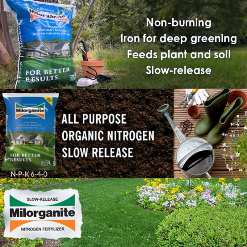 Milorganite Slow-Release Nitrogen Lawn Fertilizer 2500 sq. ft.