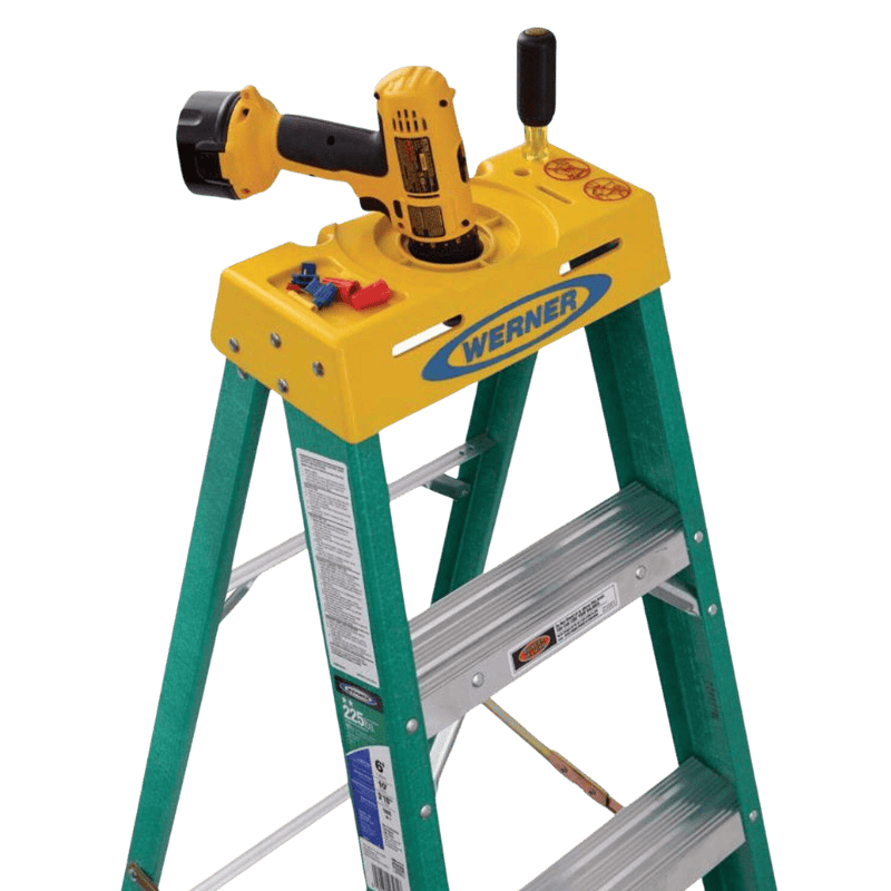 Werner Fiberglass Step Ladder Type II 6-Foot. 225 lbs. capacity | Gilford Hardware