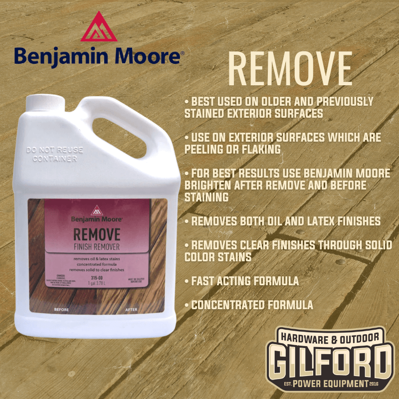 Benjamin Moore Remove Exterior Stain Remover 1 gal. | Gilford Hardware