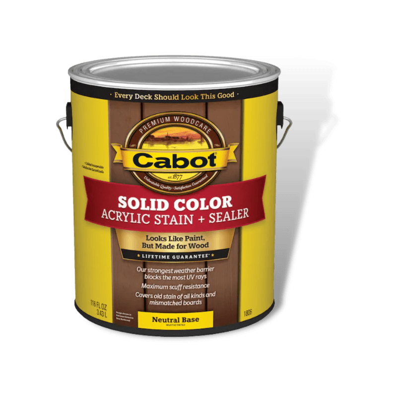 Cabot Deck Stain Solid Tintable Water-Based Acrylic | Gilford Hardware