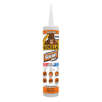 Thumbnail for Gorilla 100% Silicone Sealant & Caulking White 9 oz. | Gilford Hardware 