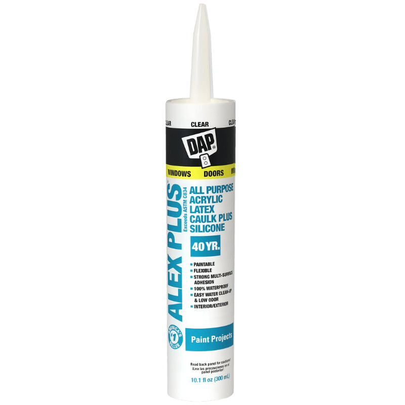 DAP Alex Plus Acrylic Latex All Purpose Caulk 10.1 oz | Gilford Hardware 