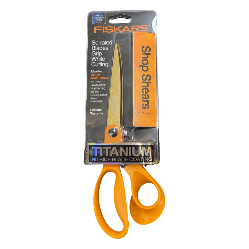 Fiskars Serrated Straight Shear Stainless Steel 9 in. | Gilford Hardware 