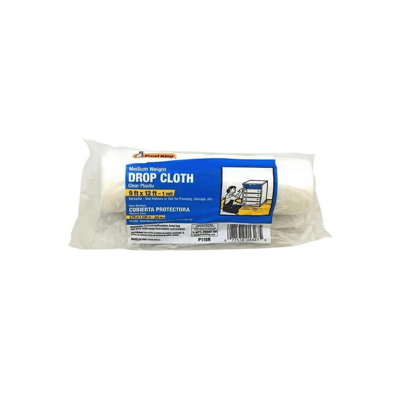 Frost King Plastic Drop Cloth 9' x 12'. L x 1 mil. | Gilford Hardware