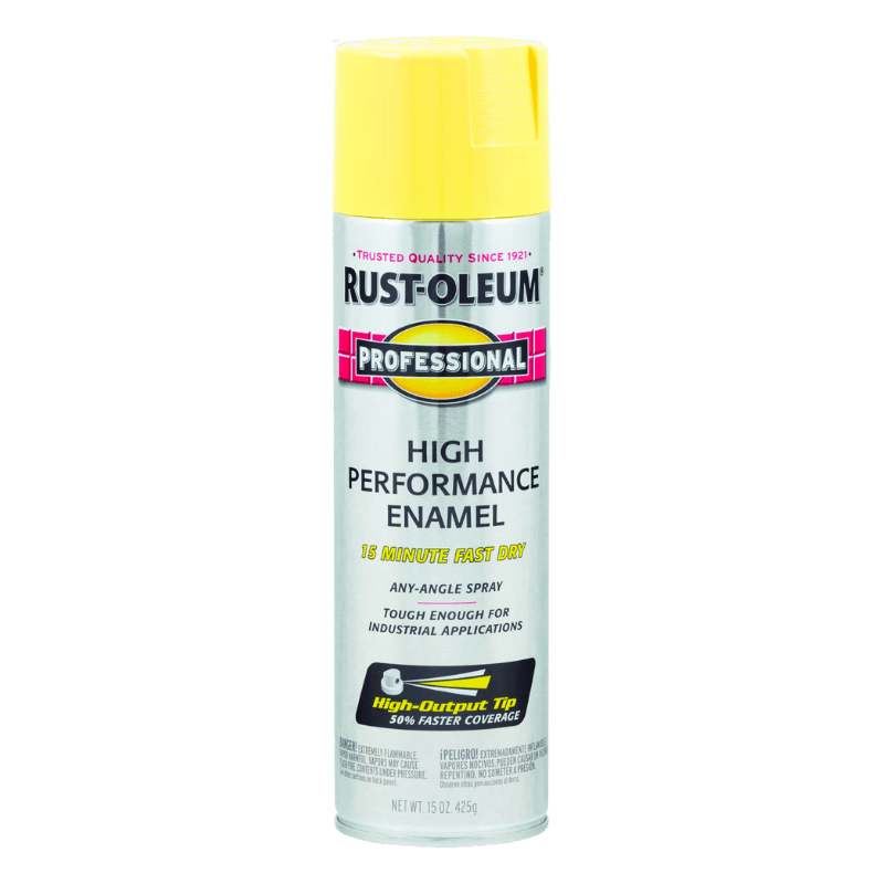 Rust-Oleum Professional Spray Paint Safety Yellow Gloss 15 oz. | Gilford Hardware 