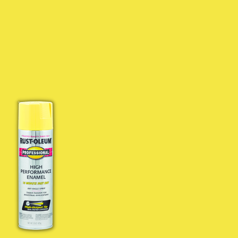 Rust-Oleum Professional Spray Paint Safety Yellow Gloss 15 oz. | Gilford Hardware 