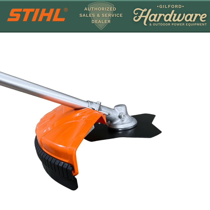 STIHL FS-KM Brushcutter with 4 Tooth Grass Blade Kombi Attachment | Gilford Hardware