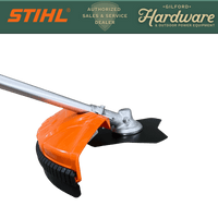 Thumbnail for STIHL FS-KM Brushcutter with 4 Tooth Grass Blade Kombi Attachment | Gilford Hardware