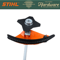 Thumbnail for STIHL FS-KM Brushcutter with 4 Tooth Grass Blade Kombi Attachment | Gilford Hardware