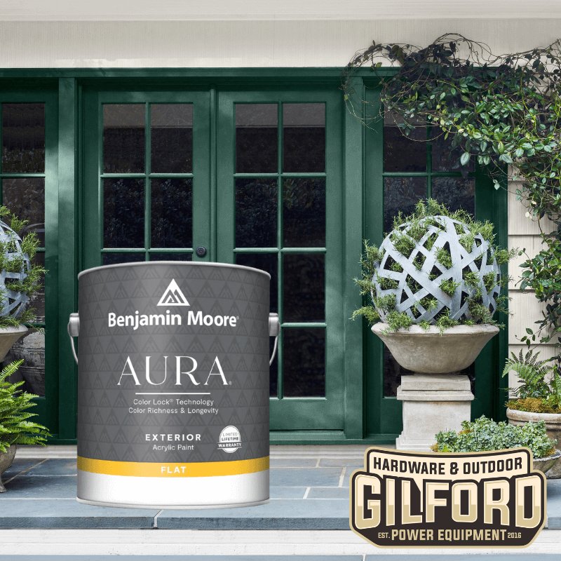 Benjamin Moore Aura Exterior Paint Flat | Gilford Hardware