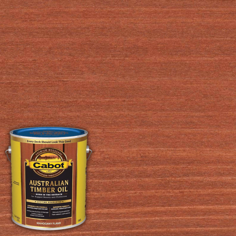 Cabot Australian Timber Oil Stain Mahogany Flame | Gilford Hardware