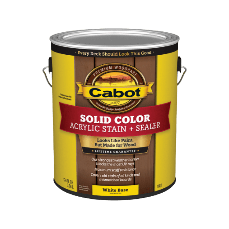 Cabot Deck Stain Solid Tintable Water-Based Acrylic | Gilford Hardware