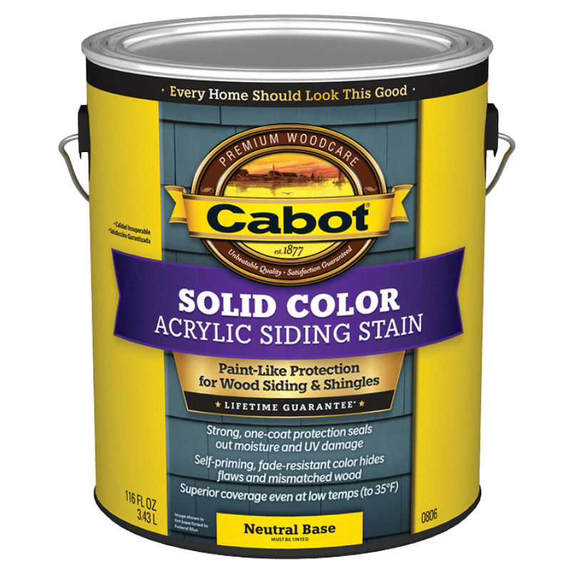 Cabot Siding Stain Solid Water-Based Acrylic | Gilford Hardware