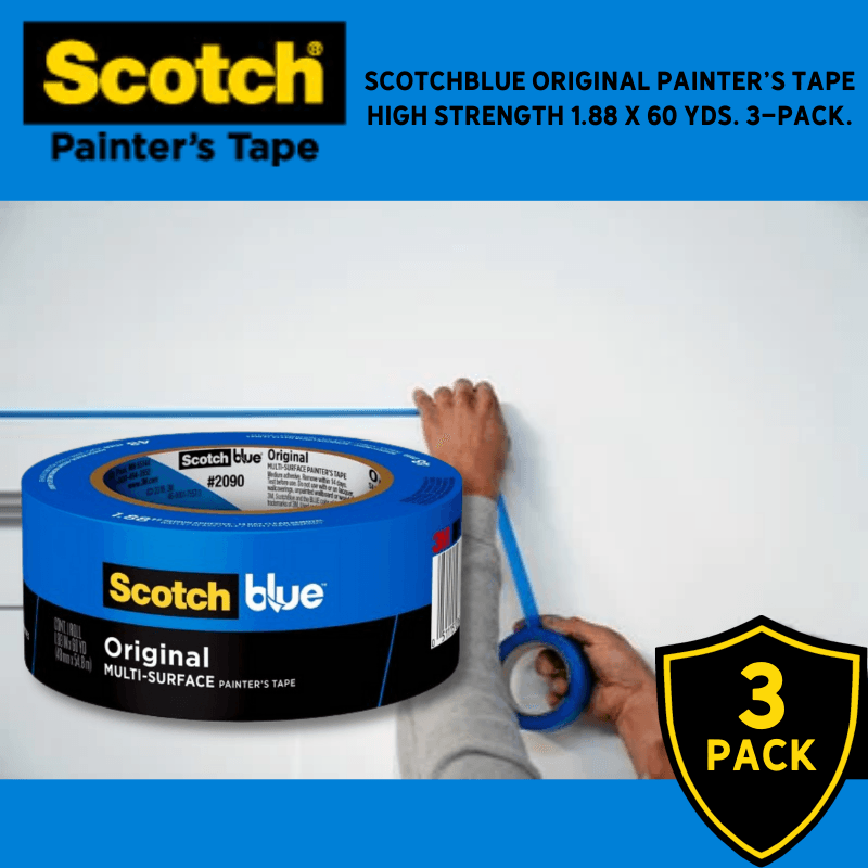 ScotchBlue Original Painter's Tape 1.88 x 60 yds. 3-Pack. | Gilford Hardware