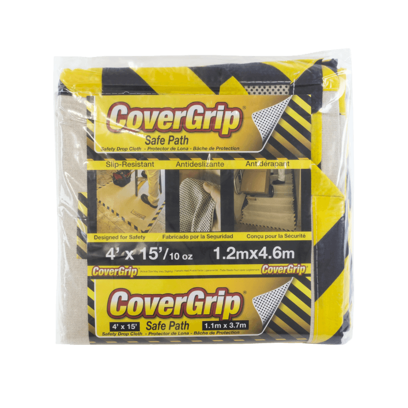 CoverGrip Canvas Drop Cloth 4' X 15' | Gilford Hardware