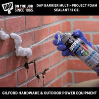 Thumbnail for DAP Barrier Multi-Project Foam Sealant 12 oz. | Gilford Hardware