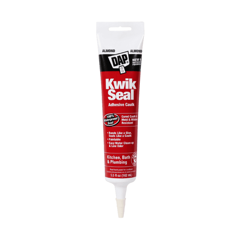 DAP Kwik Seal Almond Acrylic Latex Kitchen and Bath Adhesive Caulk 5.5 oz | Gilford Hardware