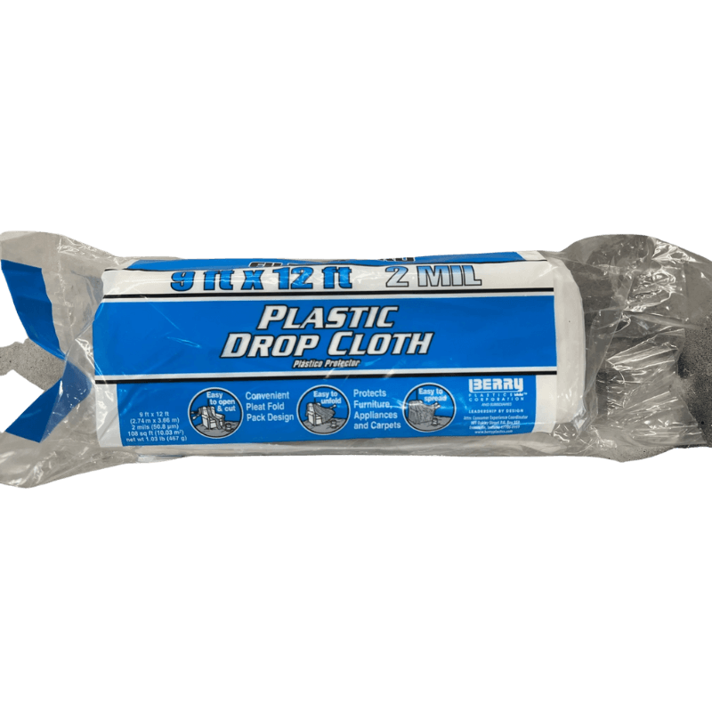 Film-Gard Plastic Drop Cloth 2 mil 9' x 12' | Gilford Hardware