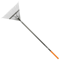 Thumbnail for Fiskars Pro Steel Leaf Rake Aluminum Handle | Gilford Hardware