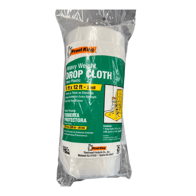 Frost King Plastic Drop Cloth 9' x 12' x 2 mil. | Gilford Hardware 