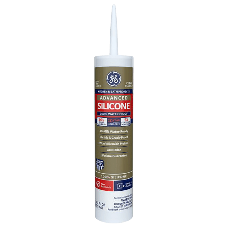 GE Advanced Clear Silicone K&B Caulk Sealant 10.1 oz. | Gilford Hardware