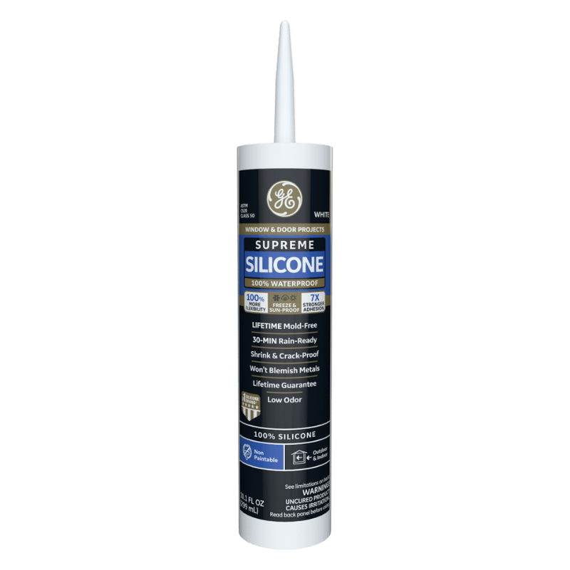 GE Supreme Silicone Window and Door Sealant 10.1 oz. | Gilford Hardware