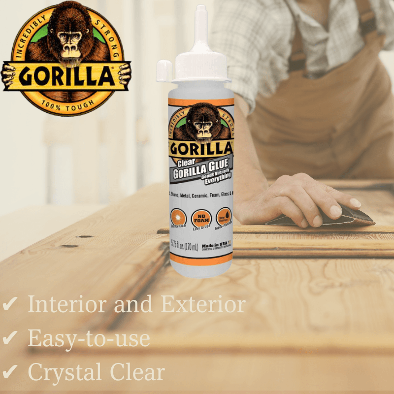 Gorilla Clear Glue  All Purpose 5.75 oz  | Gilford Hardware 