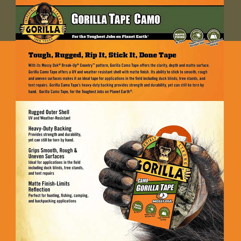 Gorilla Mossy Oak Duct Tape 1.88 in x 9 yd | Gilford Hardware 