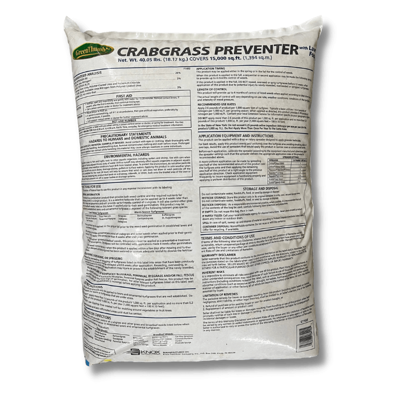 Green Thumb Crabgrass Preventer Plus Lawn Food 15k | Gilford Hardware