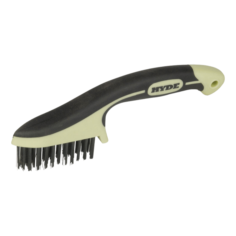 Hyde MAXXGRIP PRO Carbon Steel Wire Brush 8.75" | Gilford Hardware