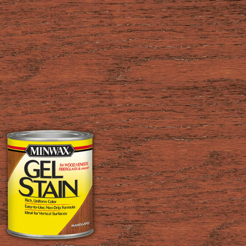 Minwax Gel Stain Oil-Based Semi-Transparent Mahogany 1 qt. | Gilford Hardware 