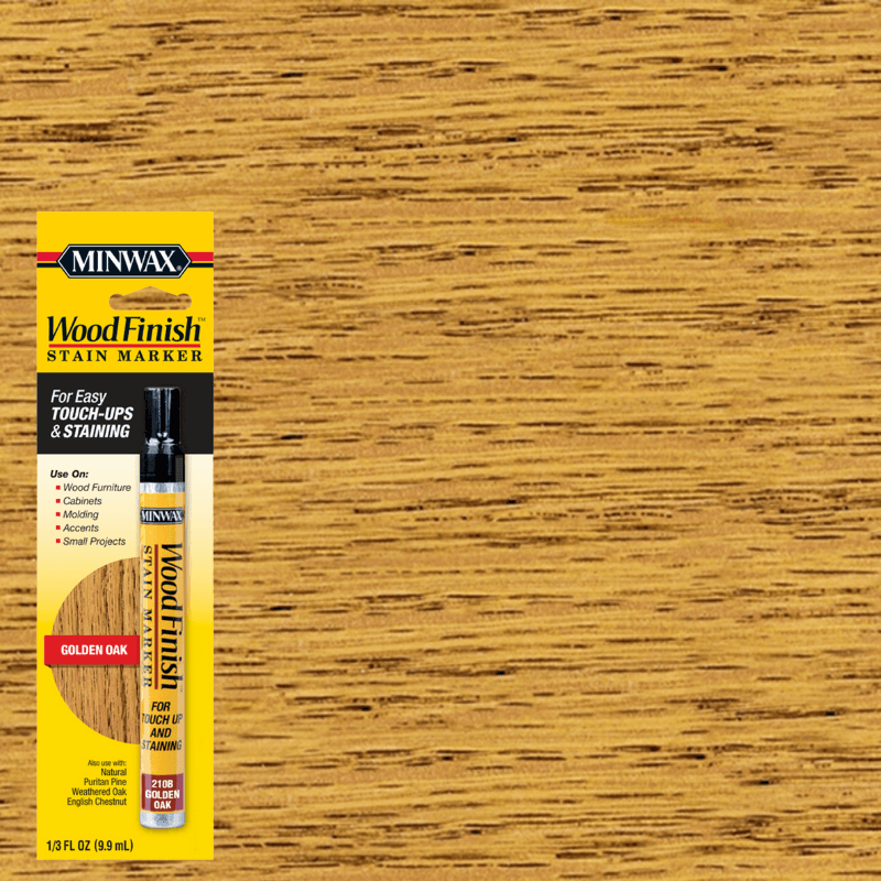 Minwax Oil Stain Marker Semi-Transparent Golden Oak 0.33 oz. | Gilford Hardware 