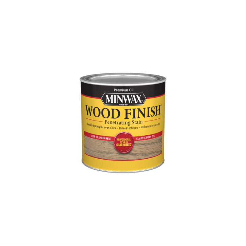 Minwax Oil Stain Semi-Transparent Classic Gray 0.5 pt. | Gilford Hardware 