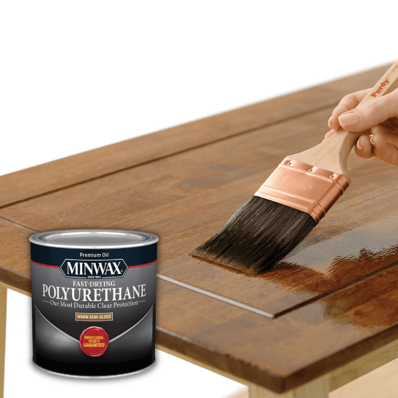 Minwax Polyurethane Oil Fast Drying Clear Semi-Gloss  0.5 pt. | Gilford Hardware