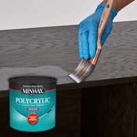 Thumbnail for Minwax Polycrylic Protective Finish Satin Clear  0.5 pt. | Gilford Hardware 